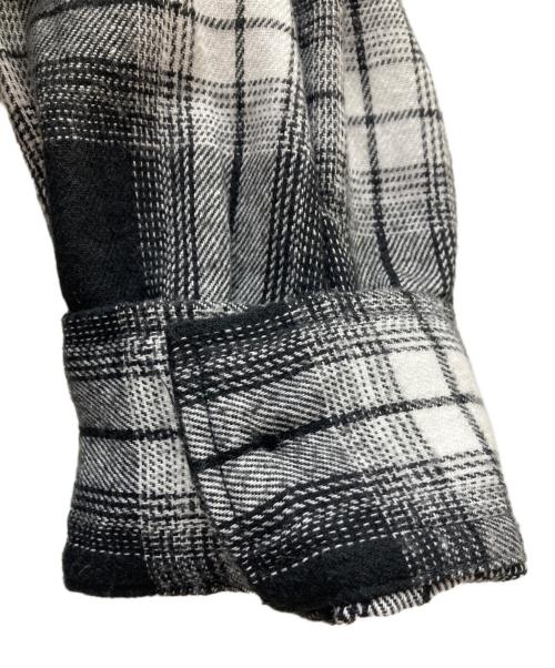 Schott（ショット）Schott (ショット) オンブレチェックシャツ ブラック×ホワイト サイズ:SIZE Lの古着・服飾アイテム