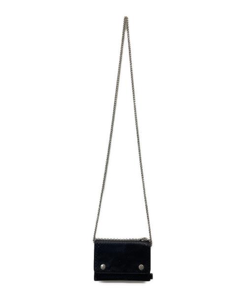 CELINE（セリーヌ）CELINE (セリーヌ) パイソンチェーンカードケース ブラック サイズ:-の古着・服飾アイテム