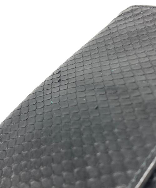 CELINE（セリーヌ）CELINE (セリーヌ) パイソンチェーンカードケース ブラック サイズ:-の古着・服飾アイテム