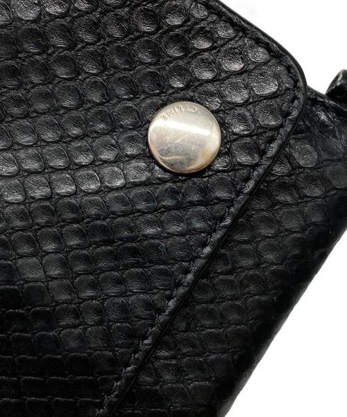 CELINE（セリーヌ）CELINE (セリーヌ) パイソンチェーンカードケース ブラック サイズ:-の古着・服飾アイテム