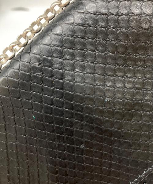 CELINE（セリーヌ）CELINE (セリーヌ) パイソンチェーンカードケース ブラック サイズ:-の古着・服飾アイテム
