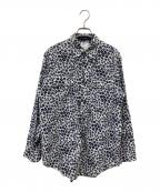 MADISON BLUEマディソンブルー）の古着「HAMPTON SHIRT FLORAL PATTERN」｜ホワイト×ブラック