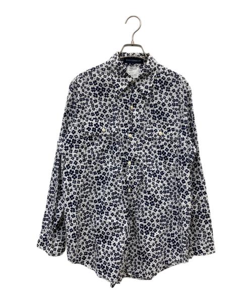 MADISON BLUE（マディソンブルー）MADISON BLUE (マディソンブルー) HAMPTON SHIRT FLORAL PATTERN ホワイト×ブラック サイズ:01の古着・服飾アイテム