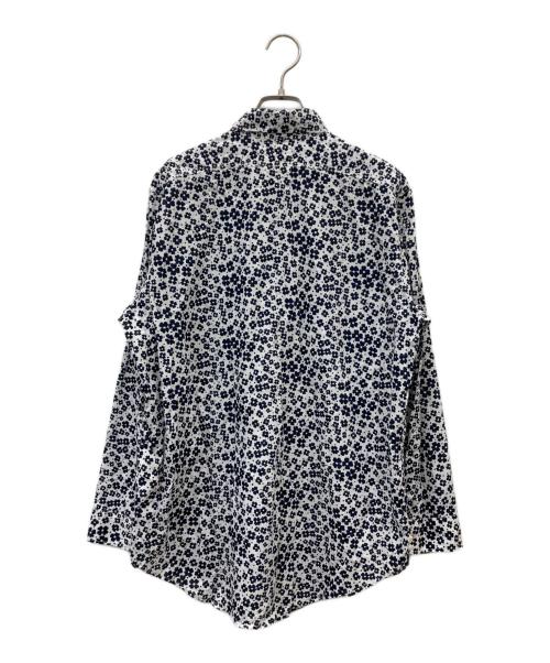 MADISON BLUE（マディソンブルー）MADISON BLUE (マディソンブルー) HAMPTON SHIRT FLORAL PATTERN ホワイト×ブラック サイズ:01の古着・服飾アイテム