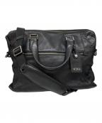 TUMIトゥミ）の古着「BEACON HILL Branch Slim Laptop Leather Brief」｜ブラック