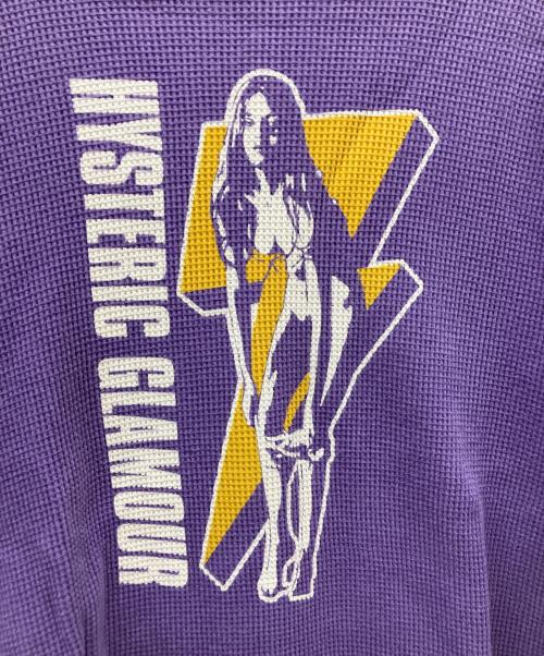 Hysteric Glamour（ヒステリックグラマー）Hysteric Glamour (ヒステリックグラマー) サーマルカットソー パープル サイズ:SIZE Mの古着・服飾アイテム