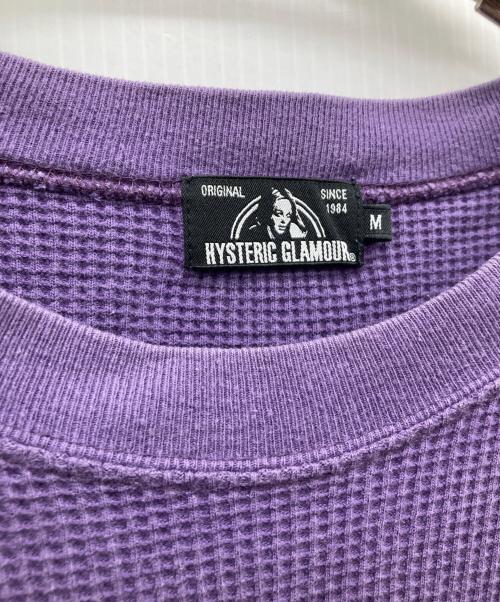 Hysteric Glamour（ヒステリックグラマー）Hysteric Glamour (ヒステリックグラマー) サーマルカットソー パープル サイズ:SIZE Mの古着・服飾アイテム