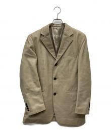 BURBERRY BLACK LABEL（バーバリーブラックレーベル）の古着「ラムレザーテーラードジャケット」｜ベージュ