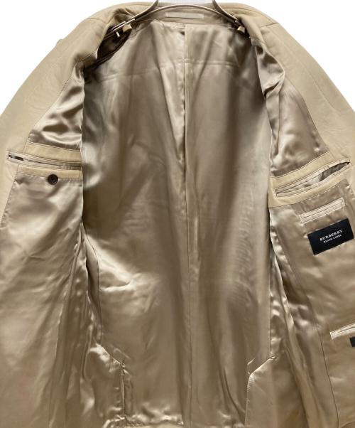 BURBERRY BLACK LABEL（バーバリーブラックレーベル）BURBERRY BLACK LABEL (バーバリーブラックレーベル) ラムレザーテーラードジャケット ベージュ サイズ:Sの古着・服飾アイテム