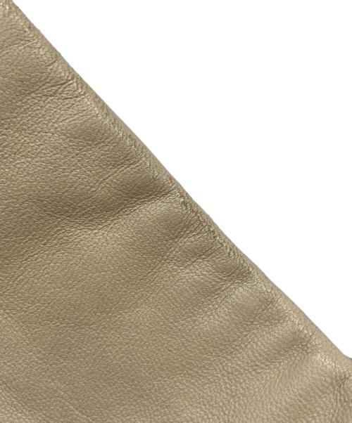 BURBERRY BLACK LABEL（バーバリーブラックレーベル）BURBERRY BLACK LABEL (バーバリーブラックレーベル) ラムレザーテーラードジャケット ベージュ サイズ:Sの古着・服飾アイテム