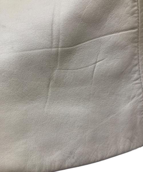 BURBERRY BLACK LABEL（バーバリーブラックレーベル）BURBERRY BLACK LABEL (バーバリーブラックレーベル) ラムレザーテーラードジャケット ベージュ サイズ:Sの古着・服飾アイテム