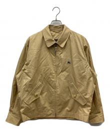 Burberry's（バーバリーズ）の古着「ロゴ刺繍ジップブルゾン」｜ベージュ