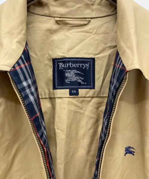 Burberry's（バーバリーズ）Burberry's (バーバリーズ) ロゴ刺繍ジップブルゾン ベージュ サイズ:SAの古着・服飾アイテム
