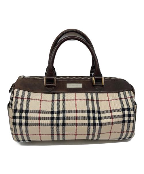 BURBERRY（バーバリー）BURBERRY (バーバリー) ノバチェックミニボストンバッグ ベージュの古着・服飾アイテム