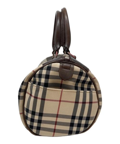 BURBERRY（バーバリー）BURBERRY (バーバリー) ノバチェックミニボストンバッグ ベージュの古着・服飾アイテム
