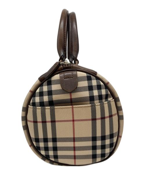 BURBERRY（バーバリー）BURBERRY (バーバリー) ノバチェックミニボストンバッグ ベージュの古着・服飾アイテム