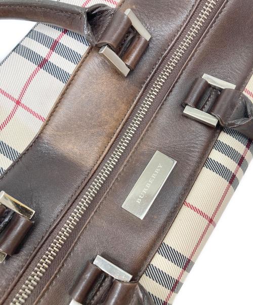 BURBERRY（バーバリー）BURBERRY (バーバリー) ノバチェックミニボストンバッグ ベージュの古着・服飾アイテム