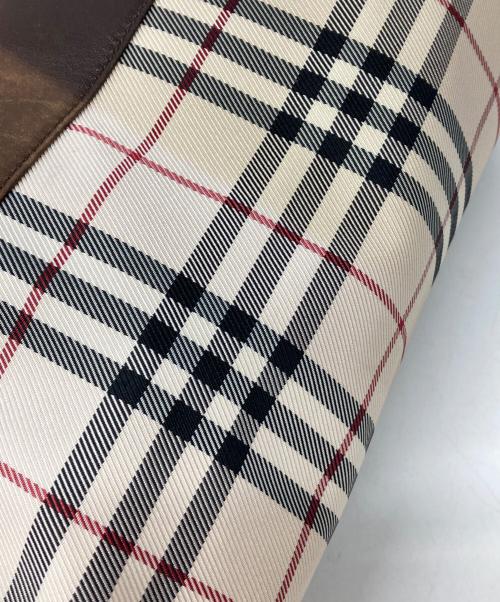 BURBERRY（バーバリー）BURBERRY (バーバリー) ノバチェックミニボストンバッグ ベージュの古着・服飾アイテム