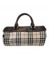 BURBERRY (バーバリー) ノバチェックミニボストンバッグ ベージュ：10000円