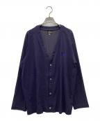 Needlesニードルズ）の古着「Poly Mesh V Neck Cardigan」｜パープル