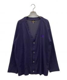 Needles（ニードルズ）の古着「Poly Mesh V Neck Cardigan」｜パープル