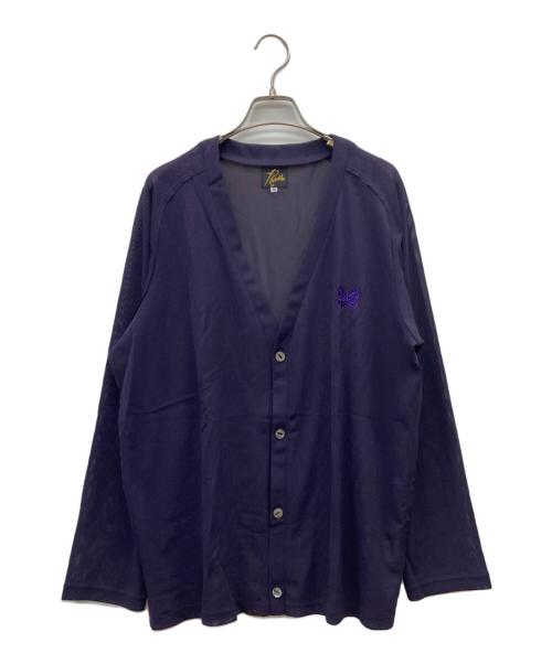 Needles（ニードルズ）Needles (ニードルズ) Poly Mesh V Neck Cardigan パープル サイズ:SIZE Mの古着・服飾アイテム