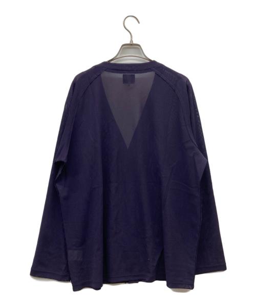 Needles（ニードルズ）Needles (ニードルズ) Poly Mesh V Neck Cardigan パープル サイズ:SIZE Mの古着・服飾アイテム