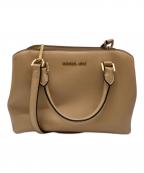 ）の古着「Savannah Small patenet Saffiano 2WAY」｜ベージュ
