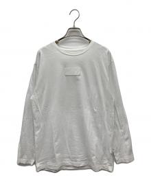 MM6 Maison Margiela（エムエムシックスメゾンマルジェラ）の古着「ロゴワッペンカットソー」｜ホワイト