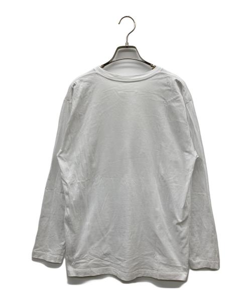 MM6 Maison Margiela（エムエムシックスメゾンマルジェラ）MM6 Maison Margiela (エムエムシックスメゾンマルジェラ) ロゴワッペンカットソー ホワイト サイズ:SIZE 14の古着・服飾アイテム