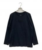 MM6 Maison Margielaエムエムシックスメゾンマルジェラ）の古着「ロゴワッペンカットソー」｜ブラック