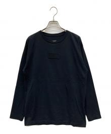 MM6 Maison Margiela（エムエムシックスメゾンマルジェラ）の古着「ロゴワッペンカットソー」｜ブラック