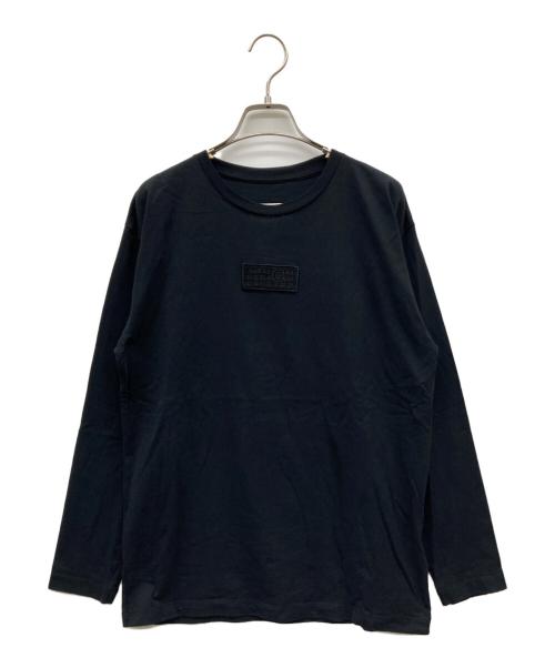 MM6 Maison Margiela（エムエムシックスメゾンマルジェラ）MM6 Maison Margiela (エムエムシックスメゾンマルジェラ) ロゴワッペンカットソー ブラック サイズ:SIZE 14の古着・服飾アイテム