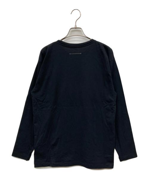 MM6 Maison Margiela（エムエムシックスメゾンマルジェラ）MM6 Maison Margiela (エムエムシックスメゾンマルジェラ) ロゴワッペンカットソー ブラック サイズ:SIZE 14の古着・服飾アイテム