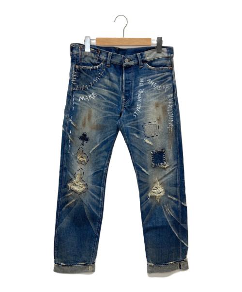 LEVI'S（リーバイス）LEVI'S (リーバイス) エクストリーム カスタマイズド ボタンフライ デニムパンツ インディゴ サイズ:SIZE W34の古着・服飾アイテム