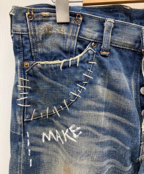 LEVI'S（リーバイス）LEVI'S (リーバイス) エクストリーム カスタマイズド ボタンフライ デニムパンツ インディゴ サイズ:SIZE W34の古着・服飾アイテム