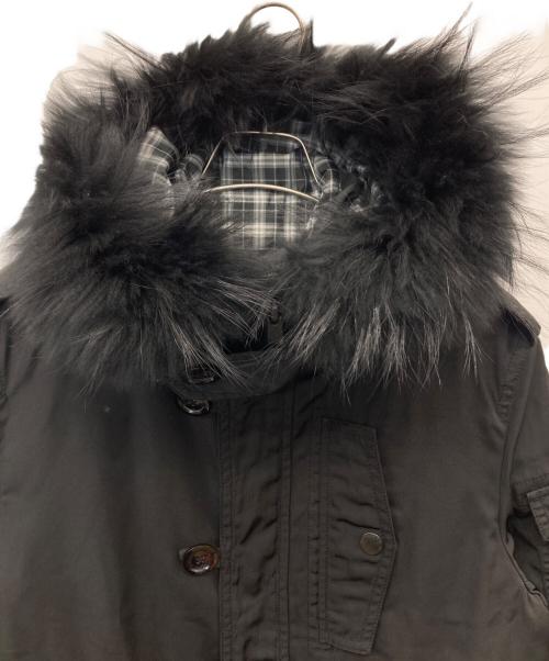 BURBERRY BLACK LABEL（バーバリーブラックレーベル）BURBERRY BLACK LABEL (バーバリーブラックレーベル) ライナー付モッズコート ブラック サイズ:Mの古着・服飾アイテム
