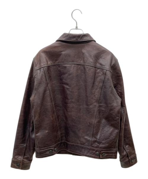 GAP BLUE JEANS（ギャップブルージーンズ）GAP BLUE JEANS (ギャップブルージーンズ) 3rd レザートラッカージャケット ブラウン サイズ:Ｓの古着・服飾アイテム