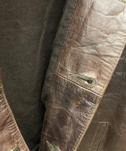 GAP BLUE JEANS（ギャップブルージーンズ）GAP BLUE JEANS (ギャップブルージーンズ) 3rd レザートラッカージャケット ブラウン サイズ:Ｓの古着・服飾アイテム