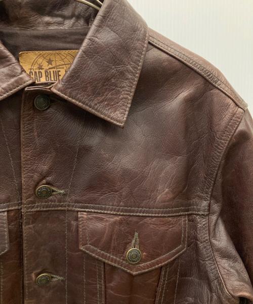 GAP BLUE JEANS（ギャップブルージーンズ）GAP BLUE JEANS (ギャップブルージーンズ) 3rd レザートラッカージャケット ブラウン サイズ:Ｓの古着・服飾アイテム