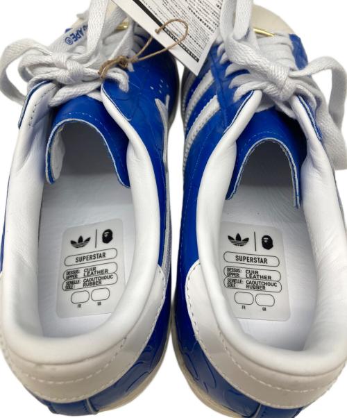 adidas（アディダス）adidas (アディダス) A BATHING APE (アベイシングエイプ) SUPERSTAR V ブルー サイズ:26 未使用品の古着・服飾アイテム