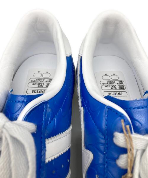 adidas（アディダス）adidas (アディダス) A BATHING APE (アベイシングエイプ) SUPERSTAR V ブルー サイズ:26 未使用品の古着・服飾アイテム