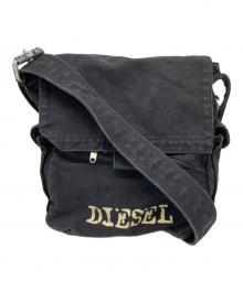 DIESEL（ディーゼル）の古着「キャンバスショルダーバッグ」｜ブラック
