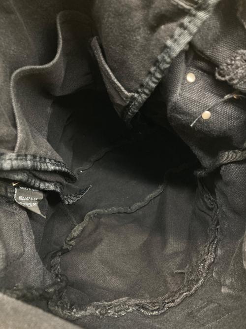 DIESEL（ディーゼル）DIESEL (ディーゼル) キャンバスショルダーバッグ ブラックの古着・服飾アイテム