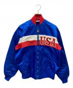 STARTERスターター）の古着「80's Olympics Satin Jacket」｜ブルー