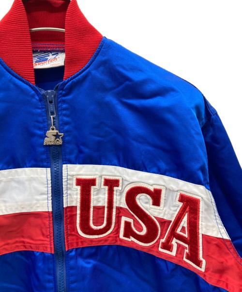 STARTER（スターター）STARTER (スターター) 80's Olympics Satin Jacket ブルー サイズ:Mの古着・服飾アイテム
