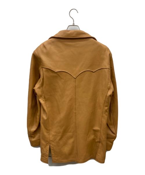 Mid Western（ミッド ウエスタン）Mid Western (ミッド ウエスタン) ディアスキンテーラードジャケット ベージュ サイズ:44の古着・服飾アイテム