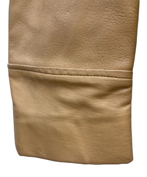 Mid Western（ミッド ウエスタン）Mid Western (ミッド ウエスタン) ディアスキンテーラードジャケット ベージュ サイズ:44の古着・服飾アイテム