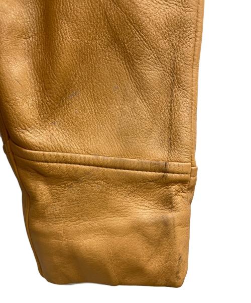 Mid Western（ミッド ウエスタン）Mid Western (ミッド ウエスタン) ディアスキンテーラードジャケット ベージュ サイズ:44の古着・服飾アイテム