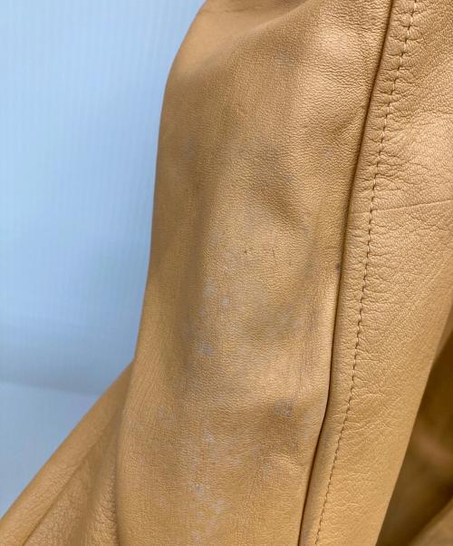 Mid Western（ミッド ウエスタン）Mid Western (ミッド ウエスタン) ディアスキンテーラードジャケット ベージュ サイズ:44の古着・服飾アイテム